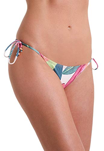 Calcinha Biquíni Avulso Lacinho Jardim Secreto - Estampa Rosa Jardim Secreto - P