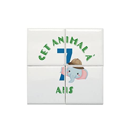 Carreaux céramique safari 7 ans pour une déco anniversaire enfant inoubliable