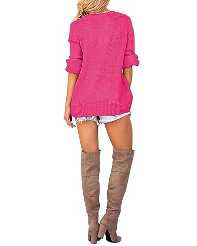 Image of LookbookStore Women's Knit Long Sleeve Faux Wrap Surplice V Neck Sweater Top