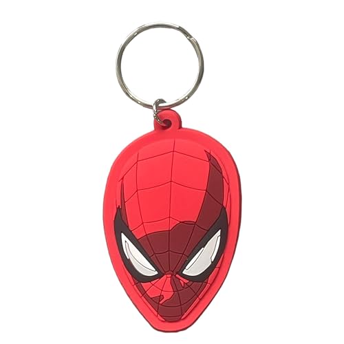 South Coast Jewellery Spiderman Marvel Superhero Avengers Keyring Keychain 2D Rubber Bag Pencil Case Charm Pendent Zip Accessory