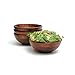 Lipper International 273-4 Cherry Finished Footed Serving Bowls for Fruits or Salads, Small, 7" Diameter x 2.75" Height, Set of 4 Bowls
