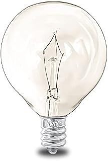 Wax Warmer Bulbs,G50 230V 25 Watt Bulbs for Scented Warmers E12 Incandescent Candelabra Base Clear Light Bulbs(Pay Attention to Size)