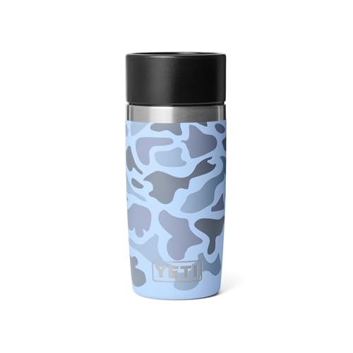 Image of YETI Rambler 12 oz Travel Bottle, Stainless Steel, Vacuum Insulated with Leakproof Commuter Cap, Blue Camo