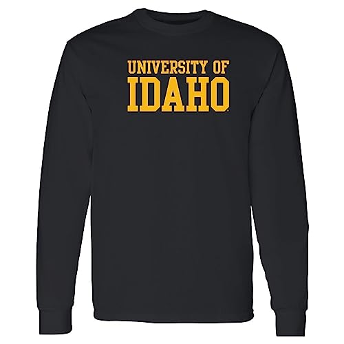 AL01 - Idaho Vandals Basic Block Long Sleeve T Shirt - Medium - Black