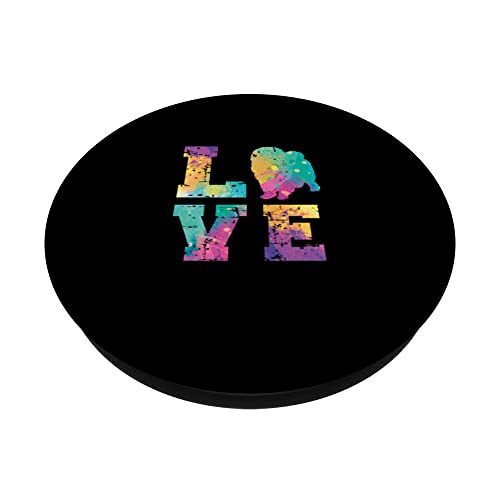 Chow Chow Love PopSockets Swappable PopGrip, Black - Image 2