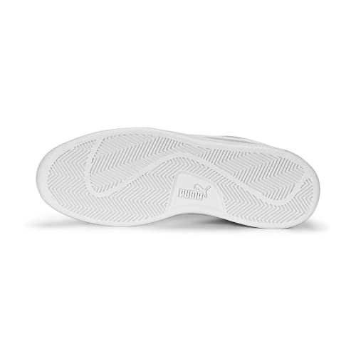 Image of PUMA Unisex Smash V2 Low-Top Sneakers, Platinum Gray Puma White, 3.5 UK