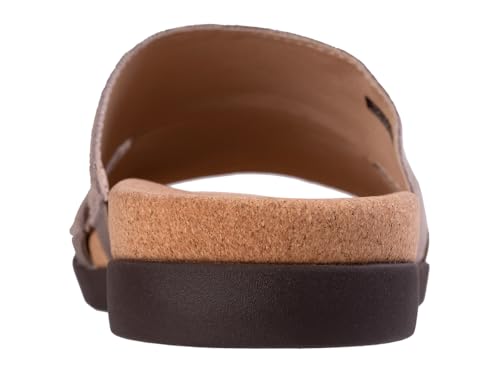 REVITALIGN Women's Lucy Stud Slide Sandal, Fossil, 8 Wide3