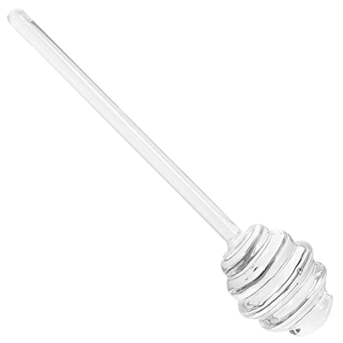 MOLUCKFU Honey Holder Dipper Long Handle Honey Rod Silver-plate Stirring Stick Perfect for Dinner Party