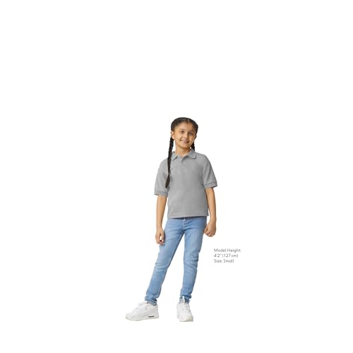Image of Gildan Kids' DryBlend Short Sleeve Polo, Style G8800b, 3-Pack