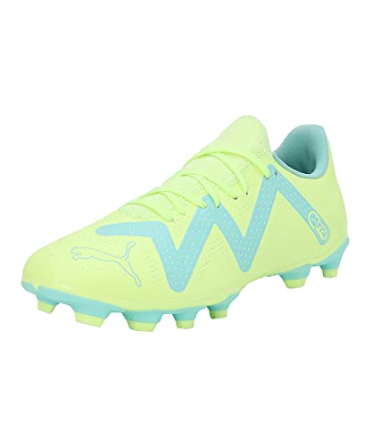 PUMA Unisex Adults' Sport Shoes FUTURE PLAY FG/AG Soccer Shoes, FAST YELLOW-PUMA BLACK-ELECTRIC PEPPERMINT, 42