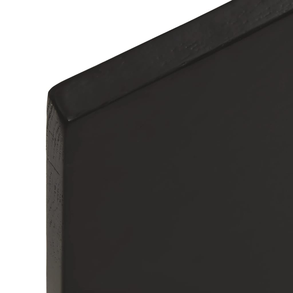 vidaXL Tablero de Mesa, Superficie de Estantería, Balda de Repuesto Reemplazo, Tablero de Bricolaje Comedor, Madera Tratada Roble Borde Vivo Marrón