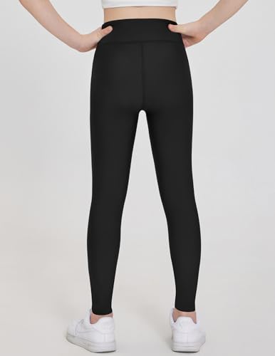 Arshiner Girls Fleece Lined Leggings High Waist Water Resistant Warm Winter Tights Running Athletic Yoga Pants for Kids3