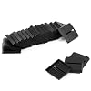 Evemodel Model Square Bases with Slot Plastic Black for Wargame Tabletop (25 * 25mm with slot-40pcs)