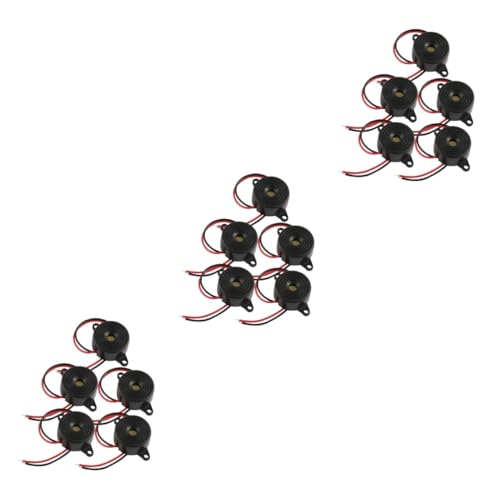 COSMEVIVI 3sets Electronic Piezo Buzzer for Circuit 2-Wire Leads Electric Buzzer Low Voltage High Buzzerl 5pcs*3