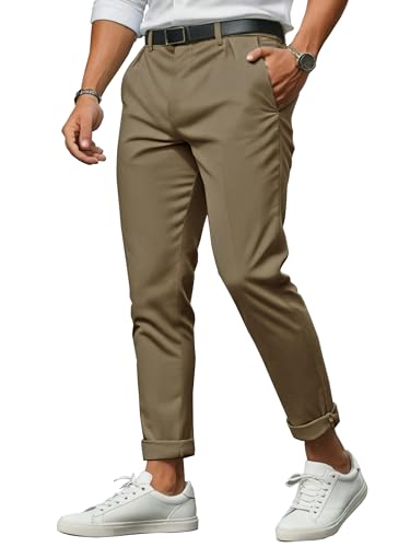 Image of Noble Monk Mens Mid Rise Formal Pants | Stylish Regular Fit Wear Trousers for Office Or Party | Solid Formal Trouser