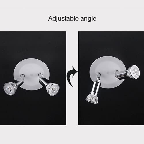 Spots orientables GU10 plafonnier 2 lampes éclairage directionnel