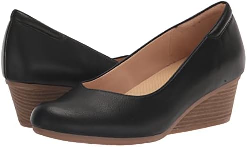 Dr. Scholl's Womens Be Ready Wedge Pump Black Smooth 8.5 W | Image 6