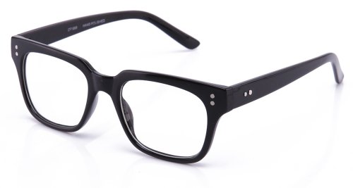 Newbee Fashion - Clear Frames Nerd Geek Squared Simple Fashion Clear Glasses