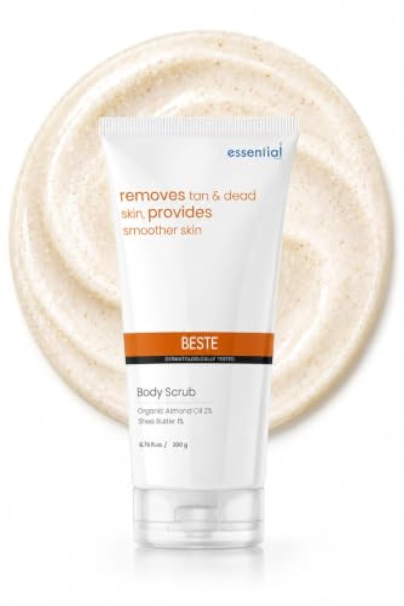 Body Scrub with Organic Almond Oil & Shea Butter