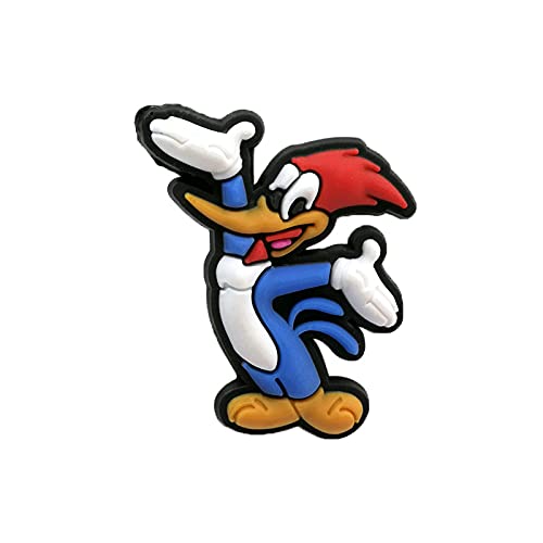 ASSD Looney Tunes Cartoon Character Shoe Charms for Crocs | Personalize with Colorful Cartoon Charms for Crocs (Woody Woodpecker)
