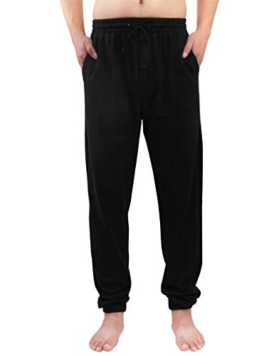 Milankerr Men's Cotton Pajama Lounge Pants (Black, Mkys3038_Black_S) #TOP23