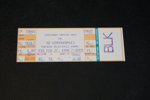 1998 DIAMONDBACKS 1ST GAME EVER PLAYED FULL TICKET MINT