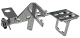 Igigipia 24283 Throttle and Kickdown Cable Bracket Kit,Adjustable,Chrome Steel Carburetor Linkage Bracket Fits for SBC BBC Holley