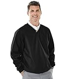 Charles River Apparel Men's Legend Windshirt, Black/Light Khaki, 3X Large