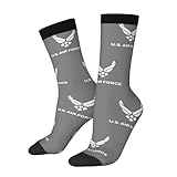 AMZCVGF Us Air Force USAF Socks, Men's Crew Socks, Cotton Cozy Casual Sock