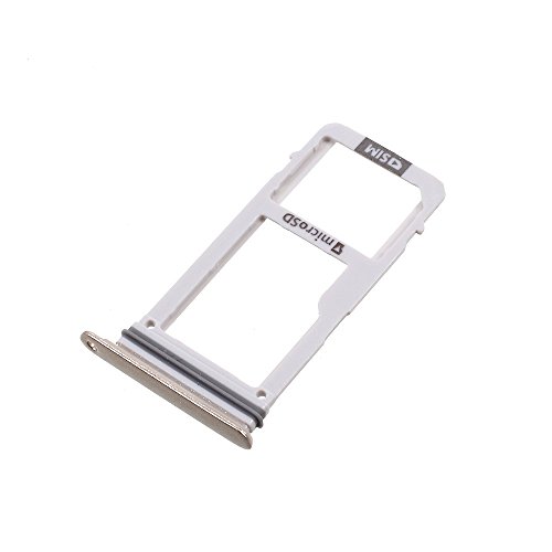 jbTec SIM-Tray/SD-Card kompatibel mit Samsung Galaxy A3 2017 - Kartenhalter Single Slot Schlitten Handy Gold