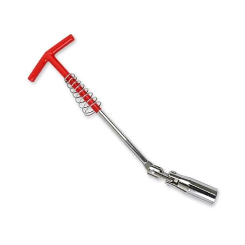 T型プラグレンチ ソケット径16mm 全長320mm プラグソケットレンチ ユニバーサル式 プラグレンチ フレキシブル 首振り