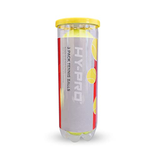 Hy-Pro 3 Pack All Court Tennis Balls Training/Match Quality Premium Bounce