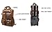 Jaald Leather Laptop Backpack Rucksack Multipocket Full Grain Leather Gaming Laptop Bag School Daypack For Men Anti-Theft Pocket Brown