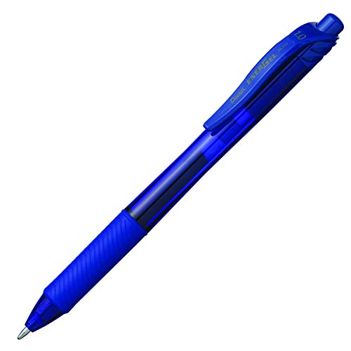 Pentel Energel-X Retractable Liquid Gel Pen (1.0Mm) Metal Tip, Blue Ink, Box Of 12 (Bl110-C) #TOP1