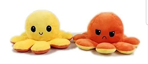 Polvo De Pelúcia Reversível Tiktok Bravo Ou Feliz (Cores Variadas)