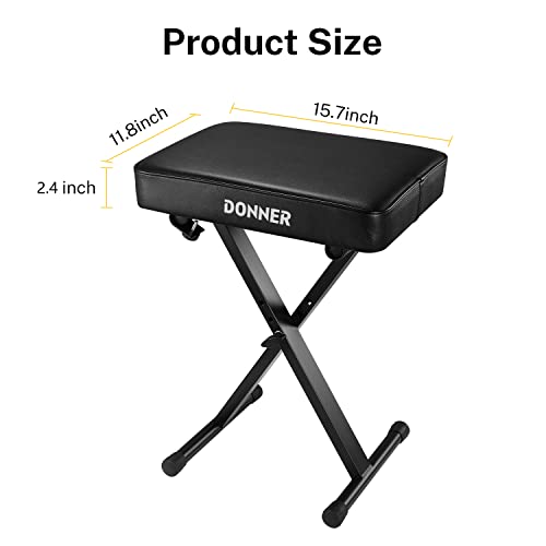 Donner DEP-20 Beginner Digital Piano + Adjustable Keyboard Bench 2.4 Inch Thickness - image 8