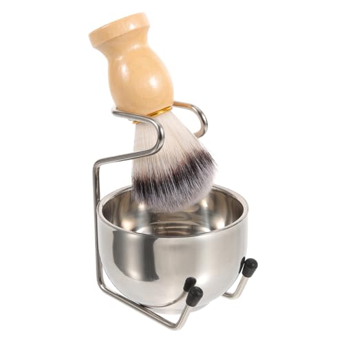 Ipetboom Men's Shaving Brush Set Shaving Brush Kit for Men Shave Bowl and Stand Barber Shop Essential