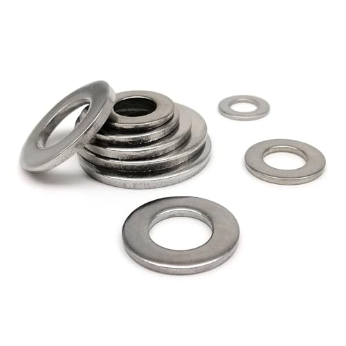 Mdingbao-V[bV[ M2 M2.5 M3 M4 M5 M6 M8 M10 M12 M16 A2-70 304 Stainless Steel Flat Washer Plain Gasket Ring Spacer, Ƒϋv