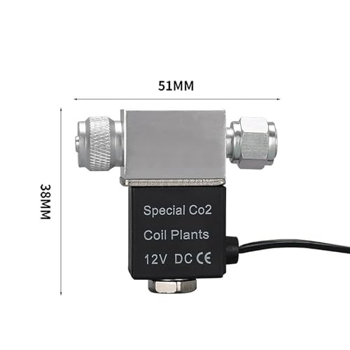 Électrovanne CO2 aquarium magnétique régulateur poisson DC12V single head