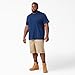 Dickies Men's Short Sleeve Heavyweight Crew Neck Pocket T-Shirt, Limoges Single Dye Heather, XL
