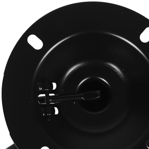 Base giratoria para taburete de bar de hierro negro con reposapiés para cocina 5