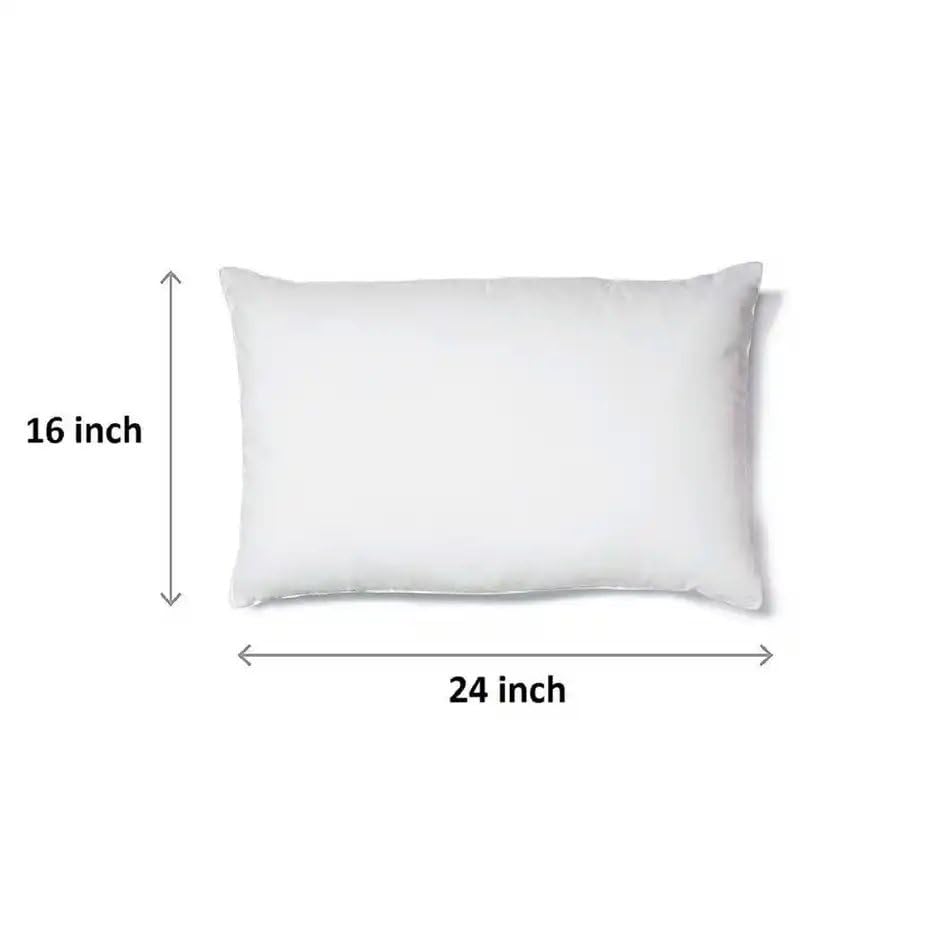Smart Class Premium Luxurious Microfiber Pillow Filler, Set of 6, Rectangular Cushion Inserts, 40x60 cm, Soft Polyester Fill, Washable, White 3