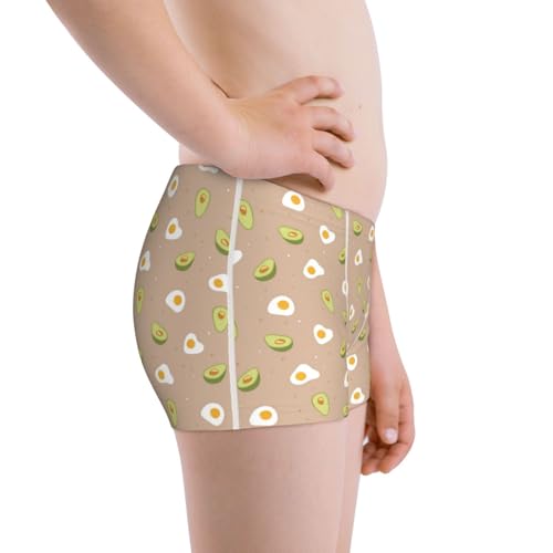 Boys' Cotton Boxer Brief Soft Underwear-Egg And Avocado2