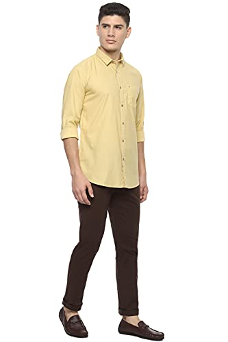Image of Van Heusen Men's Cotton Slim Fit Solid Casual Shirt