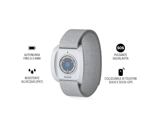 Beghelli SLV30 Plus: Reparationstelefonarmband med GPS och fallsensor