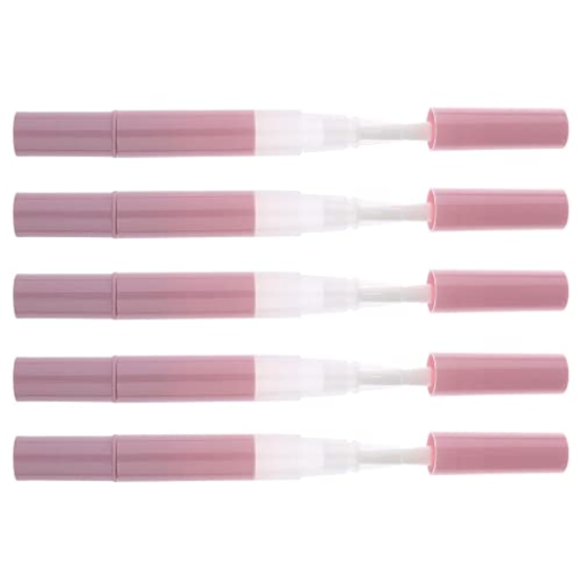 5Pcs 3ml Portable Empty Twist Pen with Brush Cuticle Oil Container