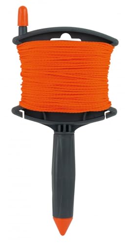 Cordeau Câblé en Polypropylène Ø 2 mm – 60 m avec Enrouleur à Poignée Démontable – Rembobinage Facile & Blocage Double Position – Modèle Rolicord