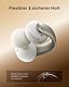 soundcore AeroClip by Anker, Open-Ear Kopfhörer, Bluetooth Earbuds, Open Earbuds, ganztägiger Komfort, 4 KI-gestützte Mikrofone, sicherer Halt, 12mm Treiber, Hi-Res, Open-Ring Design