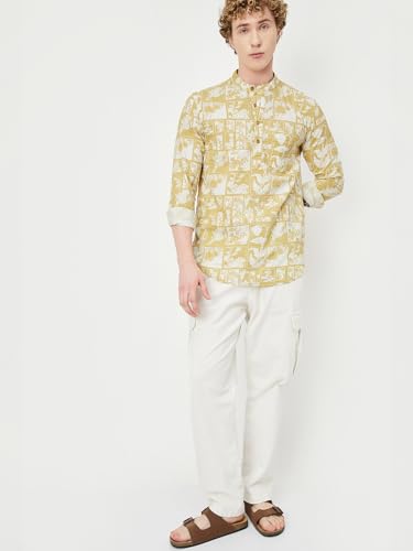 Image of Max Men's Cotton Regular Kurta