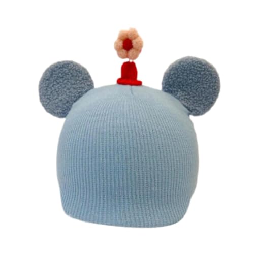 Yiju Snow Ski Helmet Cover Helmet Decoration Funny Portable Decorative Snowboard Sports Cartoon Helmets Accessories Knitted Cap, Pink Blue